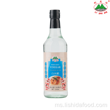 500ml botol kaca putih cuka beras